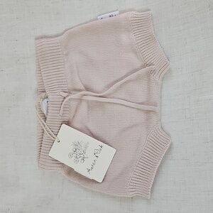 NWT Aster & Oak Oatmeal Knit Shorts 6-12 Months